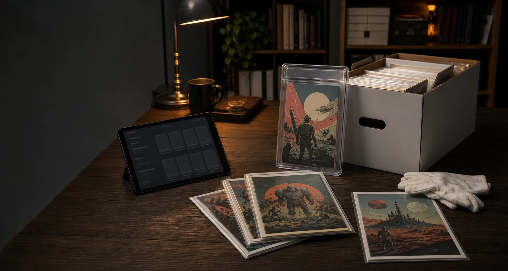 Archival comic storage and a digital collection catalog